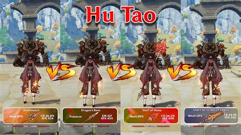 hutao|Weapon comparison, C1 vs Homa, and Supports for Hu Tao